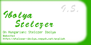 ibolya stelczer business card